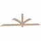 Ekena Millwork Redmond Smooth Timber Gable Bracket, Douglas Fir, 108"W x 22"H x 1 1/2"D x 3 1/2"F, 5/12 Pitch GBW108X22X0204RED00SDF - alternate 2